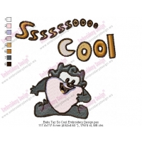 Baby Taz So Cool Embroidery Design